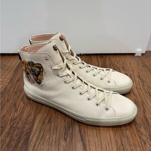 Gucci High-Top Men's Sneakers - Cream